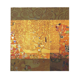 Gustav Klimt Baum des Lebens: Art Nouveau Symbolis Notizblock