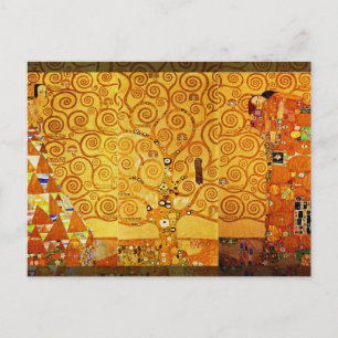 Gustav Klimt Baum des Lebens: Art Nouveau Symbolis Postkarte