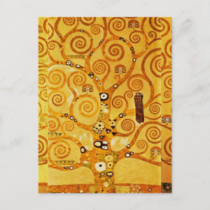 Gustav Klimt Baum des Lebens: Art Nouveau Symbolis Postkarte