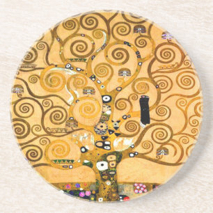 Gustav Klimt Baum des Lebens Getränkeuntersetzer