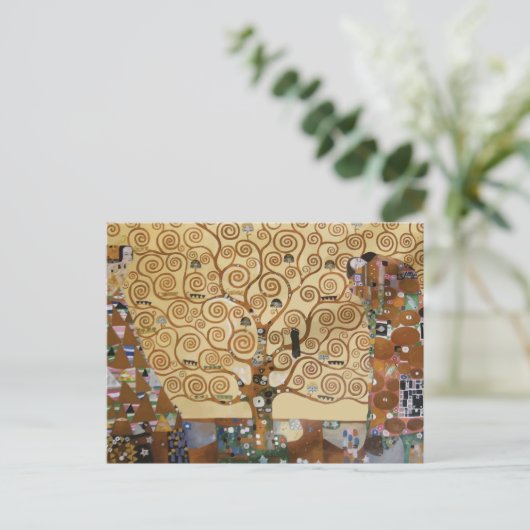 Gustav Klimt Baum des Lebens Postkarte (Stehend Vorderseite)