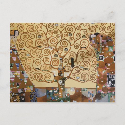 Gustav Klimt Baum des Lebens Postkarte (Vorderseite)