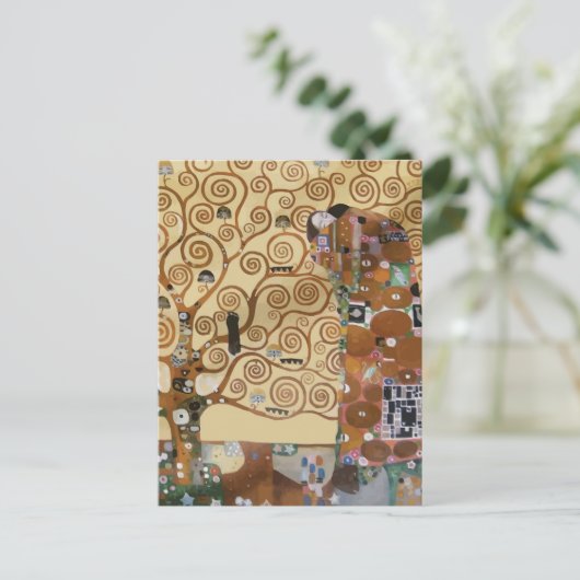 Gustav Klimt Baum des Lebens Postkarte (Stehend Vorderseite)