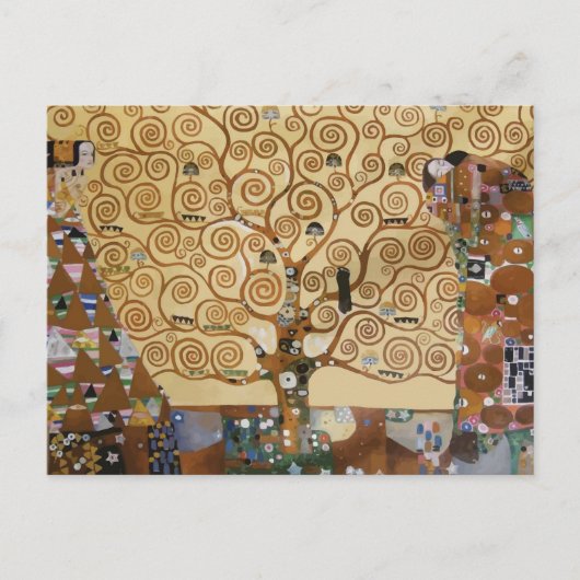 Gustav Klimt Baum des Lebens Postkarte (Vorderseite)
