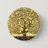 Gustav Klimt Baum-Knopf Button (Vorderseite)