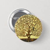 Gustav Klimt Baum-Knopf Button (Vorne & Hinten)