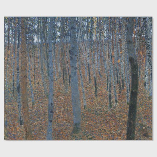 Gustav Klimt Beech Grove Kunstgalerie HD Geschenkpapier (Flach)