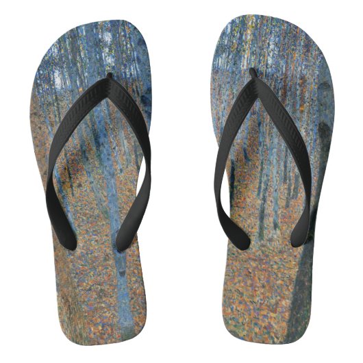 Gustav Klimt Beech Tree Forest Grove Badesandalen (Fußbett)