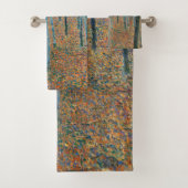 Gustav Klimt Beech Tree Forest Grove Badhandtuch Set (Insitu)