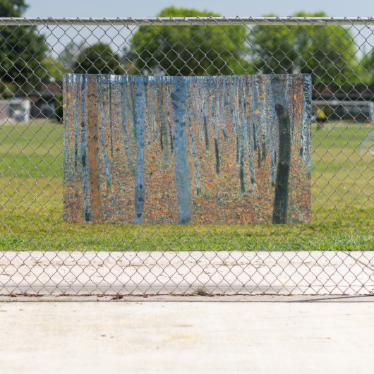 Gustav Klimt Beech Tree Forest Grove Banner (Insitu)