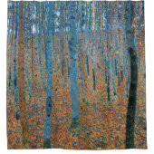 Gustav Klimt Beech Tree Forest Grove Duschvorhang (Vorderseite)