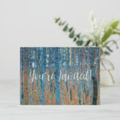 Gustav Klimt Beech Tree Forest Grove Einladung (Stehend Vorderseite)