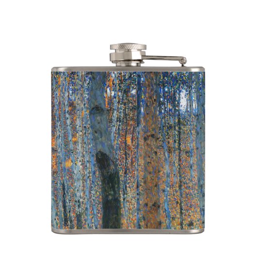 Gustav Klimt Beech Tree Forest Grove Flachmann (Rückseite)