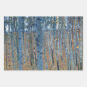 Gustav Klimt Beech Tree Forest Grove Geschenkpapier Set (Vorderseite)