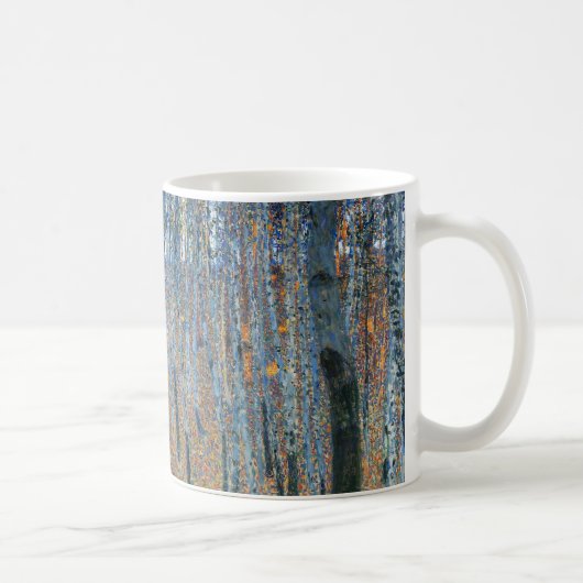 Gustav Klimt Beech Tree Forest Grove Kaffeetasse (Rechts)