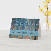 Gustav Klimt Beech Tree Forest Grove Karte (Gelbe Blume)