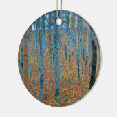 Gustav Klimt Beech Tree Forest Grove Keramik Ornament (Links)