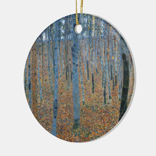 Gustav Klimt Beech Tree Forest Grove Keramik Ornament (Links)