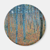 Gustav Klimt Beech Tree Forest Grove Magnet (Vorne)