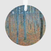 Gustav Klimt Beech Tree Forest Grove Ornament (Rückseite)