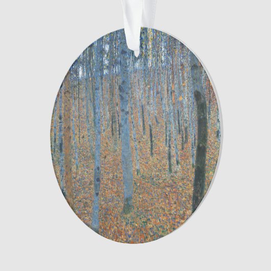 Gustav Klimt Beech Tree Forest Grove Ornament (Vorderseite)