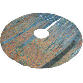 Gustav Klimt Beech Tree Forest Grove Polyester Weihnachtsbaumdecke (Schrägansicht)