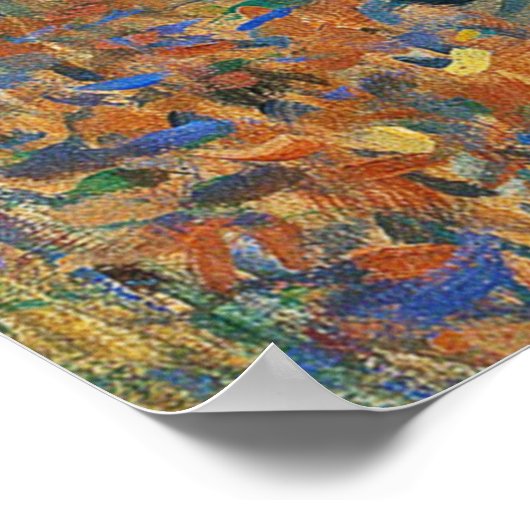 Gustav Klimt Beech Tree Forest Grove Poster (Ecke)