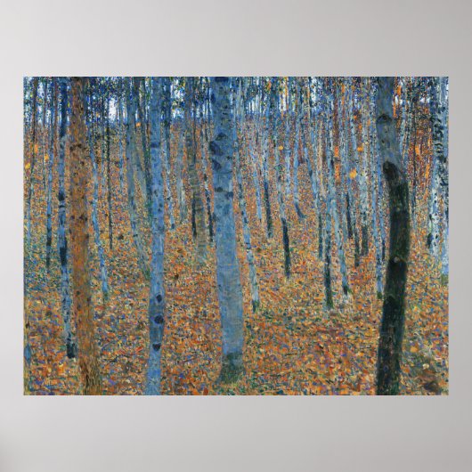 Gustav Klimt Beech Tree Forest Grove Poster (Vorne)