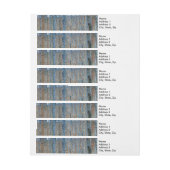 Gustav Klimt Beech Tree Forest Grove Rundum-Adressaufkleber (Bogen)