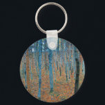 Gustav Klimt Beech Tree Forest Grove Schlüsselanhänger<br><div class="desc">Das Werk basiert auf den klassischen Naturmalereien von Gustav Klimt,  Beech Grove 1,  1902,  ist ein nahes Anwesen eines Buchenwaldes,  in blauen und farbenfrohen Wäldern.</div>
