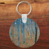 Gustav Klimt Beech Tree Forest Grove Schlüsselanhänger (Vorderseite)