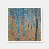 Gustav Klimt Beech Tree Forest Grove Serviette (Vorderseite)