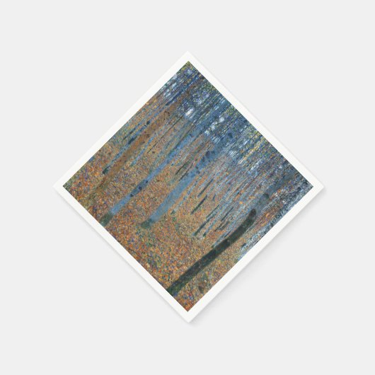 Gustav Klimt Beech Tree Forest Grove Serviette (Ecke)