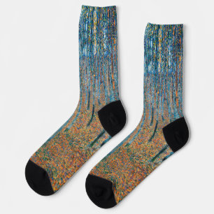 Gustav Klimt Beech Tree Forest Grove Socken