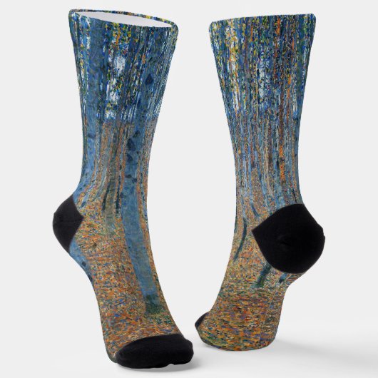 Gustav Klimt Beech Tree Forest Grove Socken (Gewinkelt)