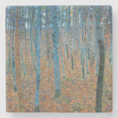 Gustav Klimt Beech Tree Forest Grove Steinuntersetzer (Vorderseite)