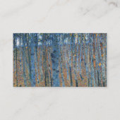 Gustav Klimt Beech Tree Forest Grove Visitenkarte (Rückseite)