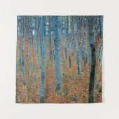 Gustav Klimt Beech Tree Forest Grove Wandteppich (Vorderseite)