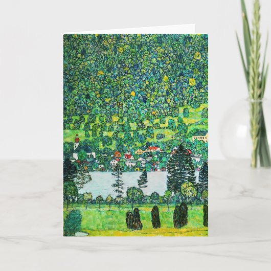 Gustav Klimt - Bergbahn bei Unterach Karte (Vorderseite)