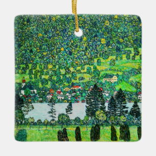 Gustav Klimt - Bergbahn bei Unterach Keramikornament