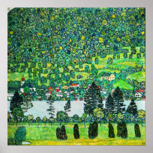 Gustav Klimt - Berghang in Unterach Poster