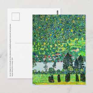 Gustav Klimt - Berghang in Unterach Postkarte