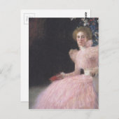 Gustav Klimt - Bildnis Sonja Knips Portrait Postkarte (Vorne/Hinten)