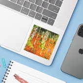 Gustav Klimt Birch Trees Aufkleber (Laptop mit iPhone)