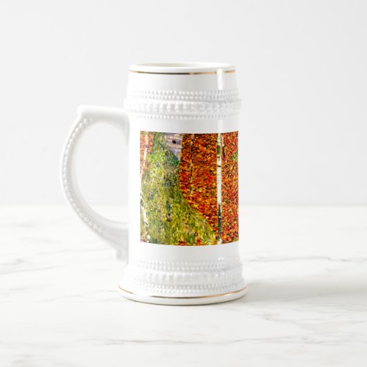 Gustav Klimt Birch Trees Bierglas (Links)