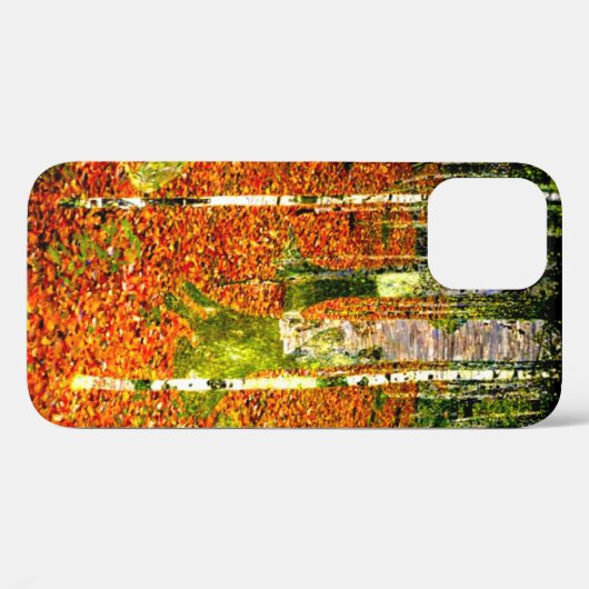 Gustav Klimt Birch Trees Case-Mate iPhone Hülle (Rückseite (Horizontal))