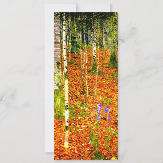 Gustav Klimt Birch Trees Einladung (Vorderseite)