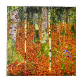 Gustav Klimt Birch Trees Fliese (Vorderseite)