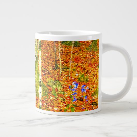 Gustav Klimt Birch Trees Jumbo-Tasse (Rechts)
