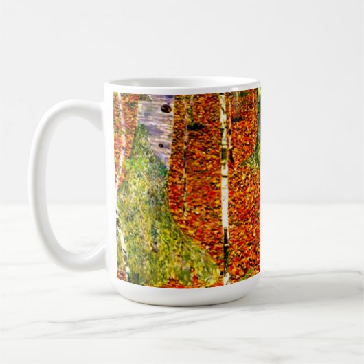 Gustav Klimt Birch Trees Kaffeetasse (Links)